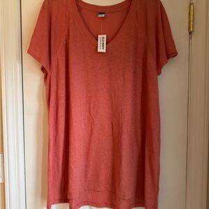 Old Navy Women's Coral flutter Short Sleeve Tee